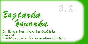boglarka hovorka business card
