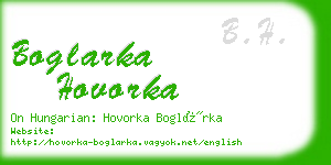 boglarka hovorka business card